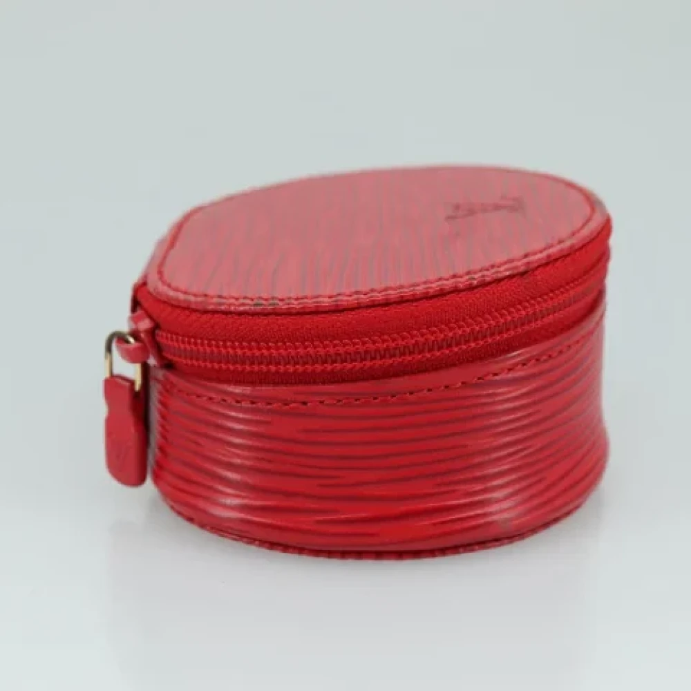 Louis Vuitton Vintage Pre-owned Leather pouches Red Dames
