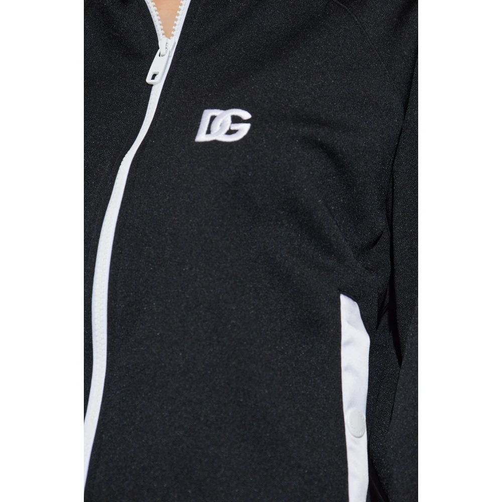 Dolce & Gabbana Sweatshirt met opstaande kraag Black Dames
