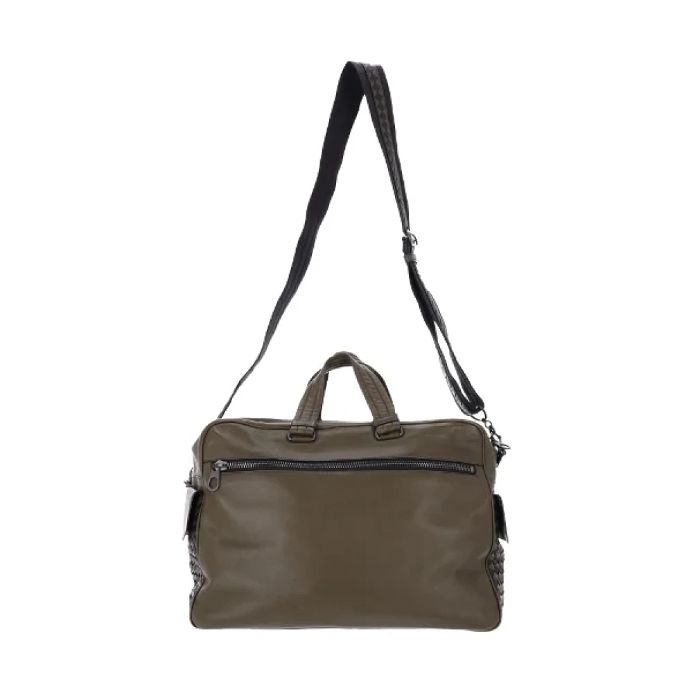 Bottega Veneta Vintage Pre-owned Leather handbags Green Dames