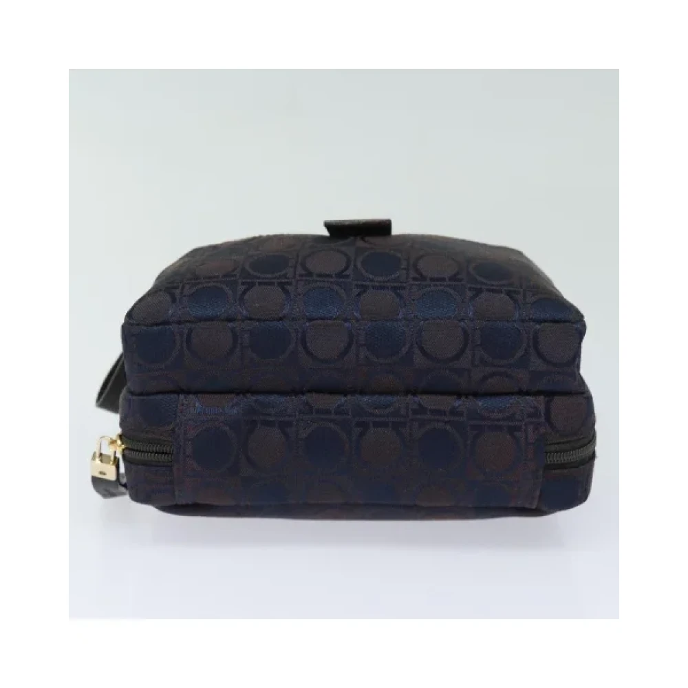 Salvatore Ferragamo Pre-owned Canvas handbags Blue Dames