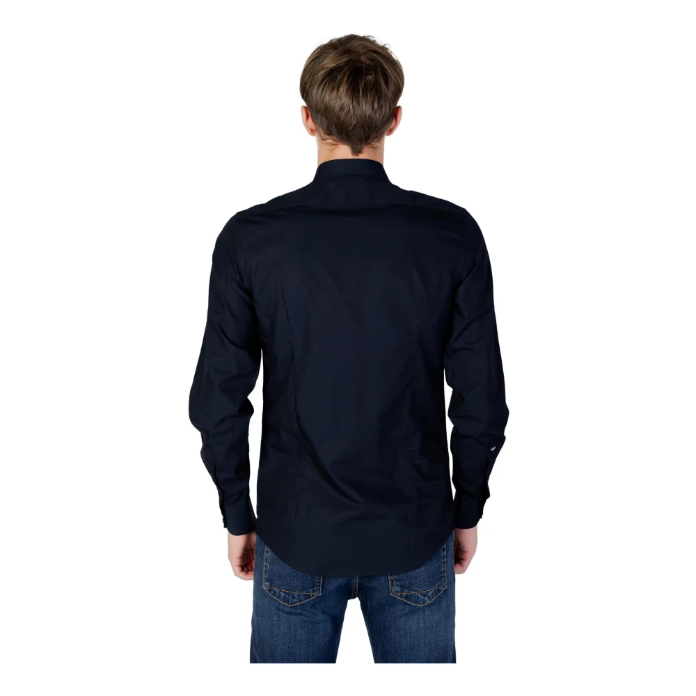 Antony Morato Blauwe Klassieke Knoopshirt Blue Heren