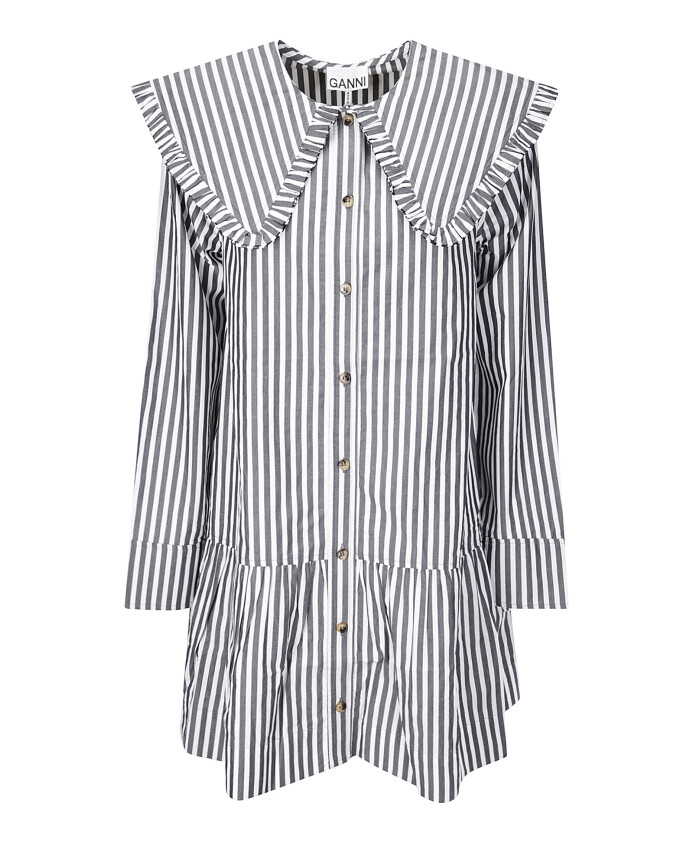 mini-robe-chemise-en-coton-raye