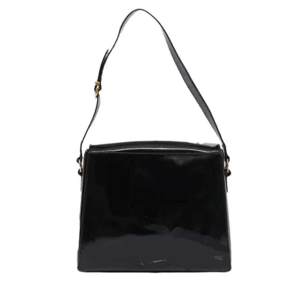 Salvatore Ferragamo Pre-owned Canvas shoulder-bags Black Dames