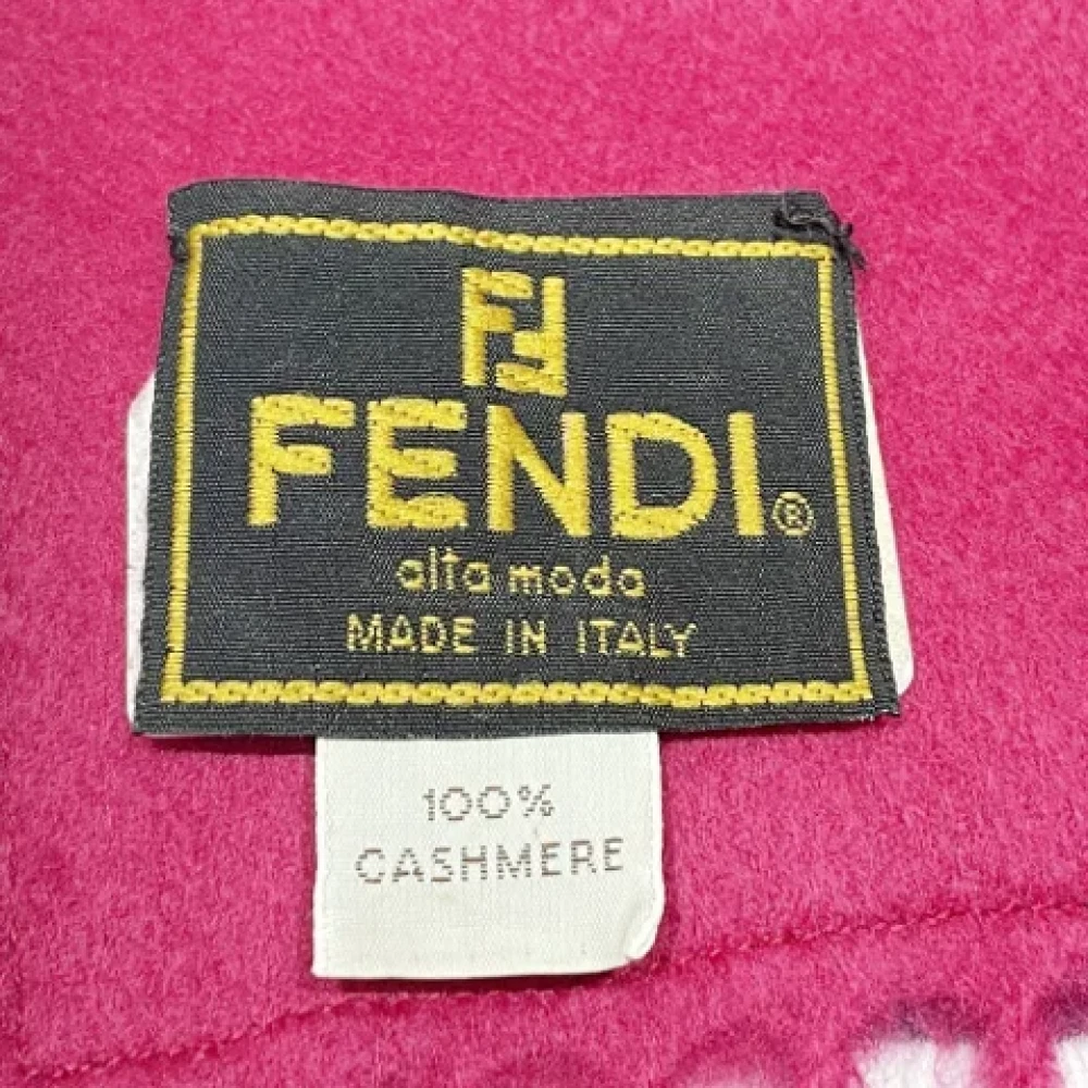 Fendi Vintage Pre-owned Fabric scarves Pink Dames