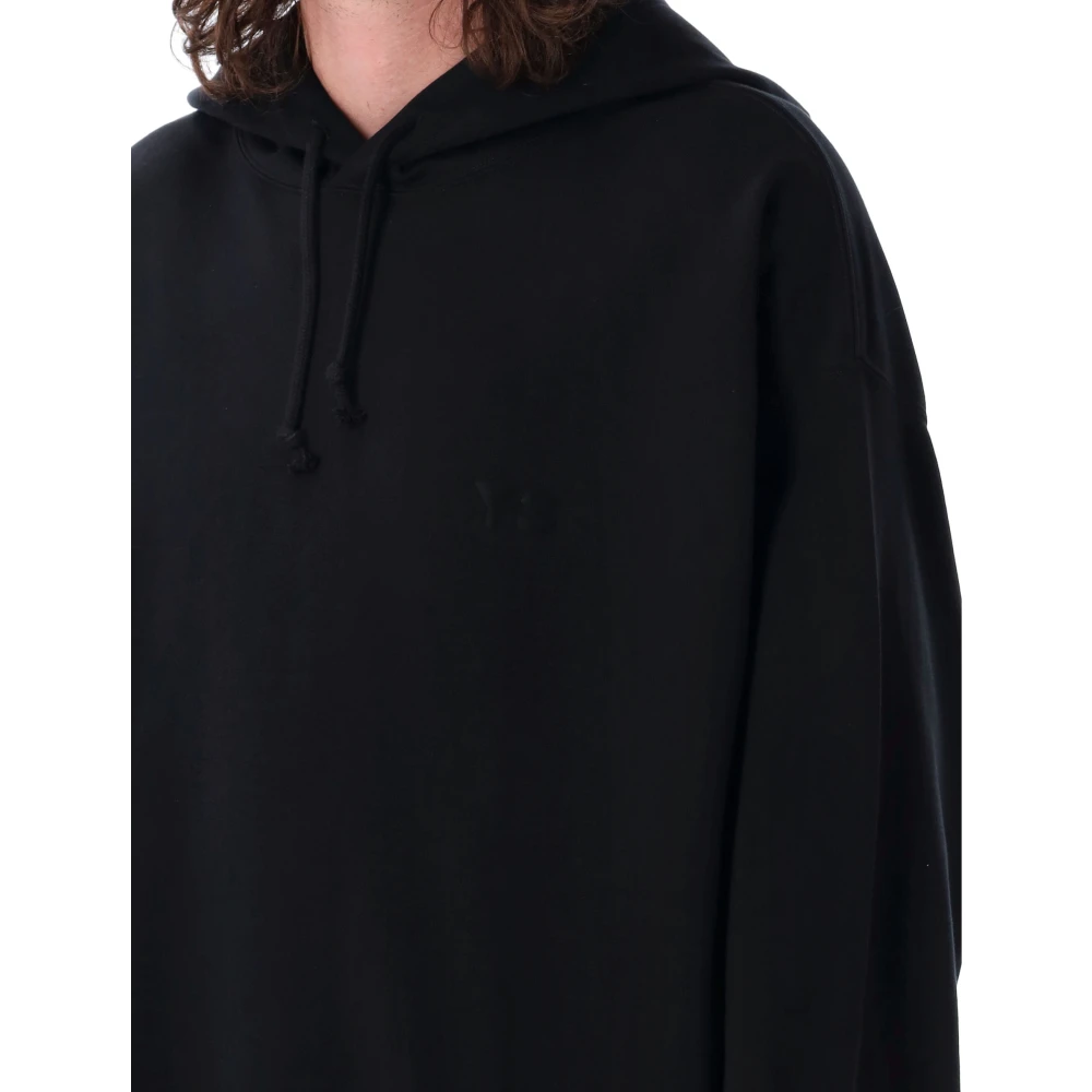 Y-3 Zwart Gebreide Frans Terry Hoodie Black Heren