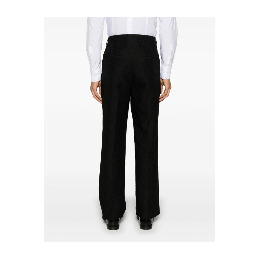 Fendi Zwarte Stijlvolle Broek Black Heren