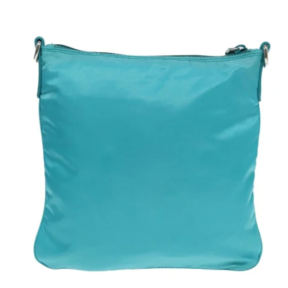 Prada Vintage Pre-owned Nylon prada-bags Blue Dames
