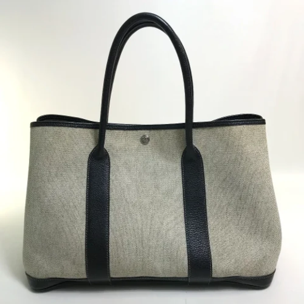 Hermès Vintage Pre-owned Fabric totes Gray Dames