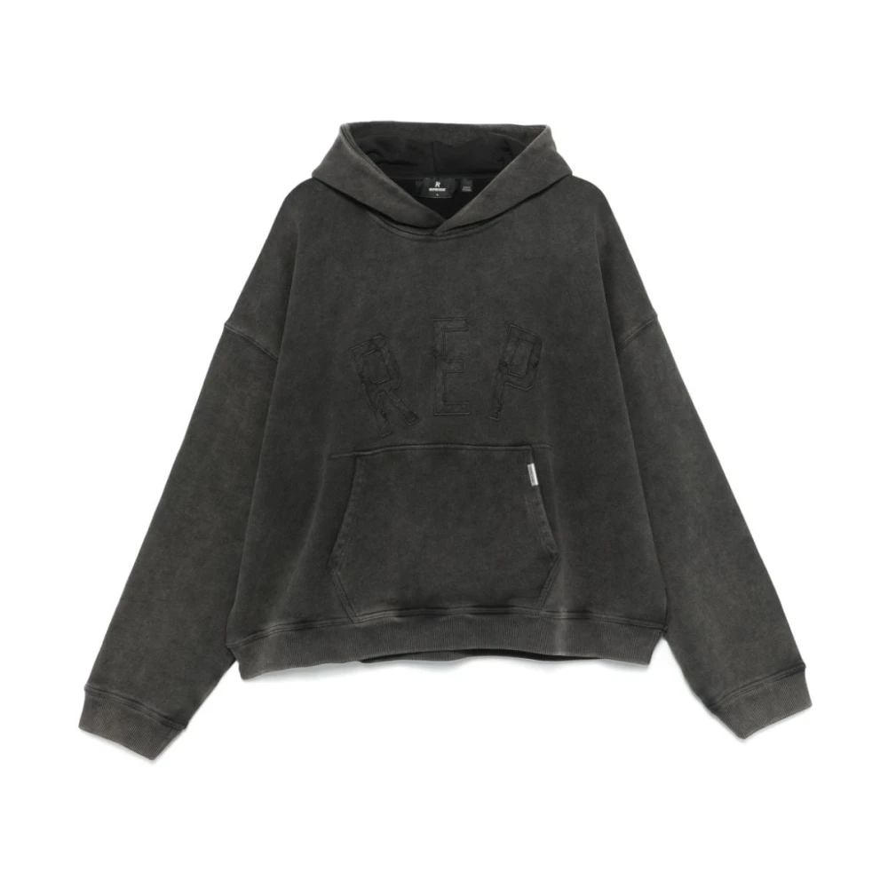 Represent Hoodie met Appliqué Black Heren