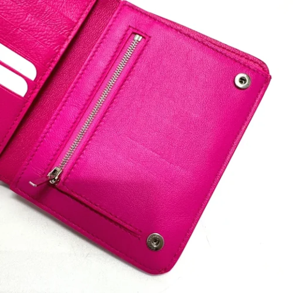 Balenciaga Vintage Pre-owned Leather wallets Pink Dames