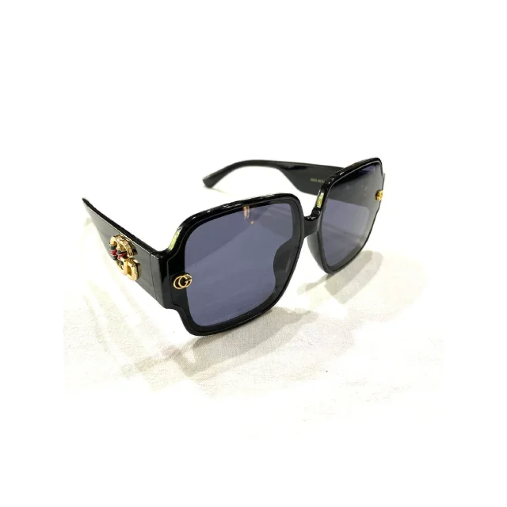 Gucci Vintage Pre-owned Plastic sunglasses Black Dames