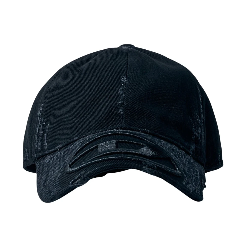 Diesel Logo Baseballpet met Verstelbare Band Black Heren