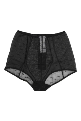 Svart Logo Girdle High Waisted Panty
