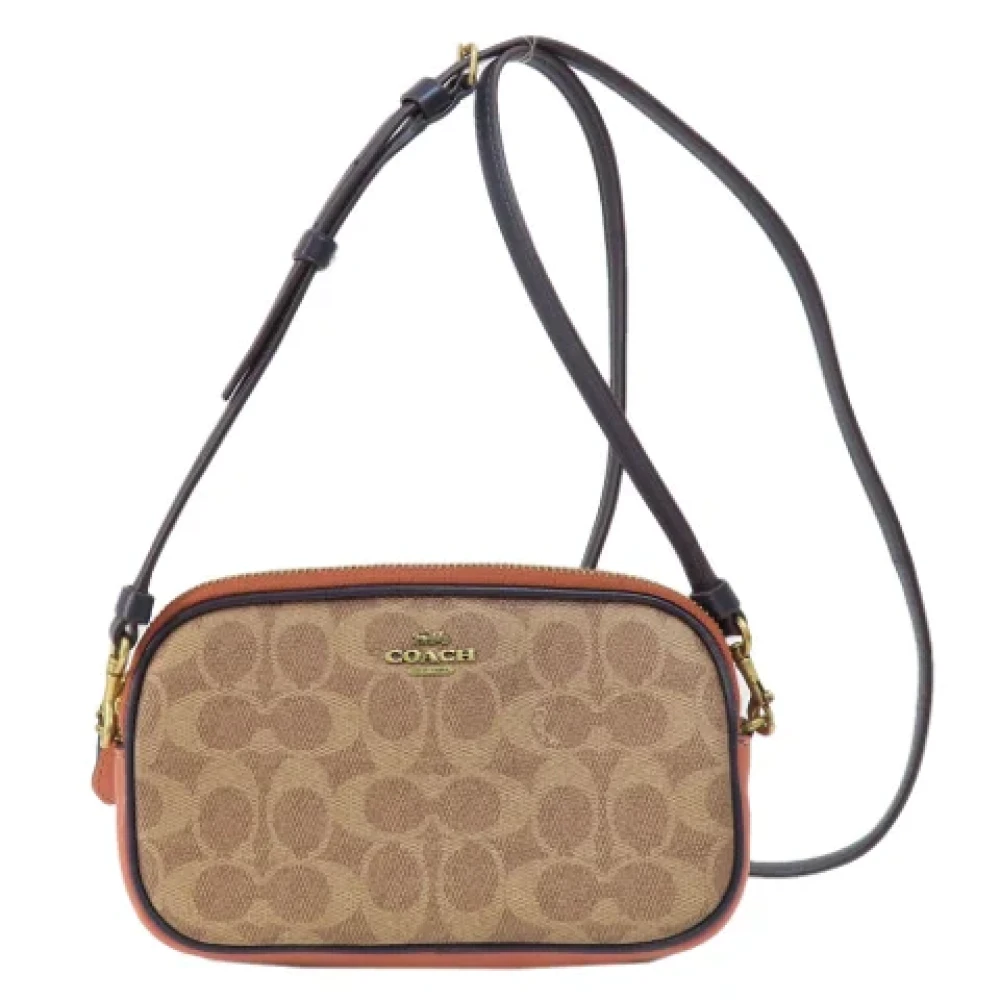 Coach Pre-owned Plastic shoulder-bags Brown Dames