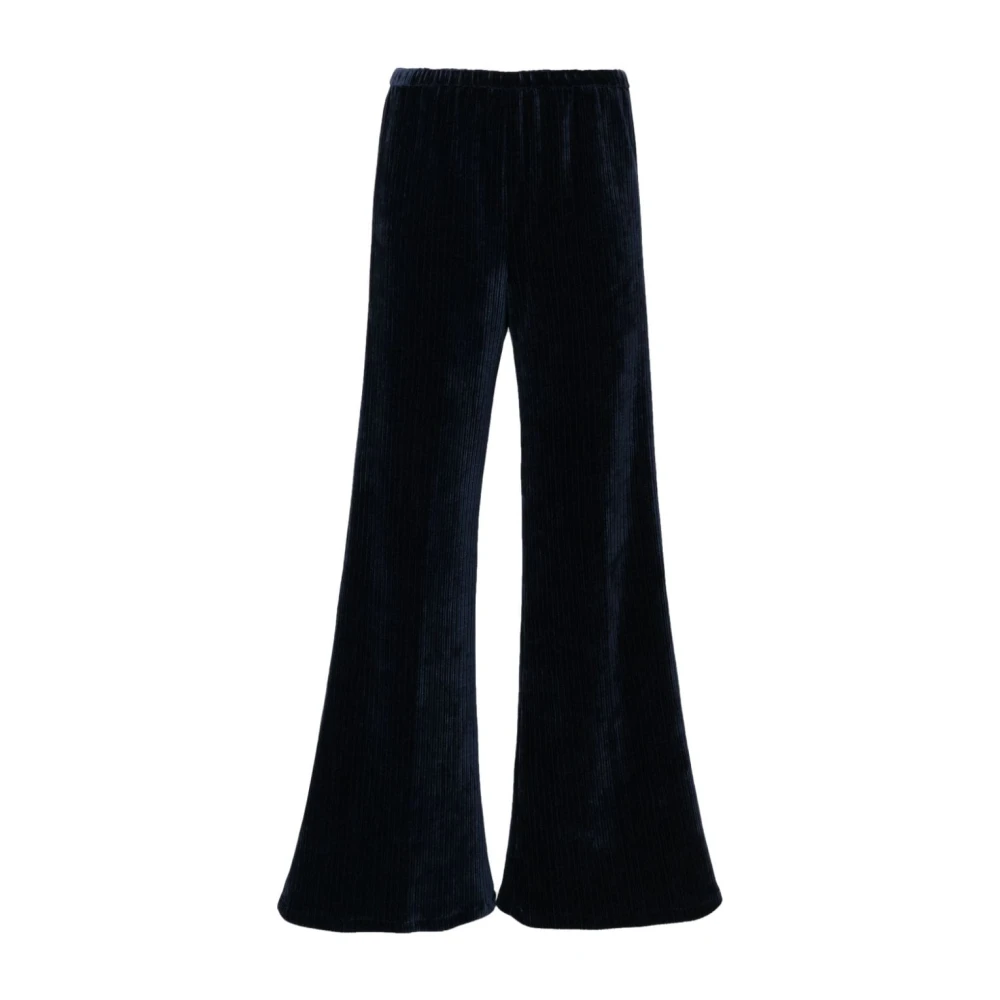 Forte Midnight Blue Corduroy Straight Leg Broek Blue Dames