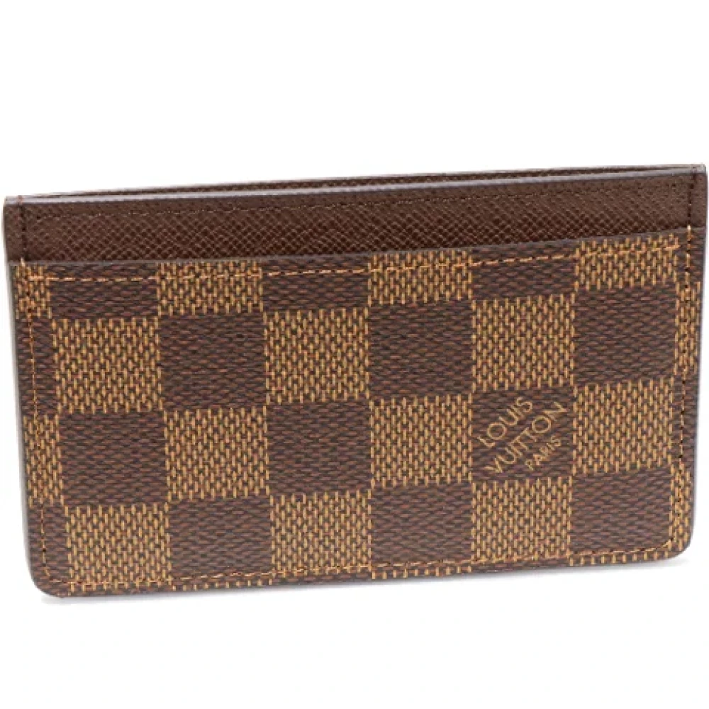 Louis Vuitton Vintage Pre-owned Canvas wallets Brown Heren