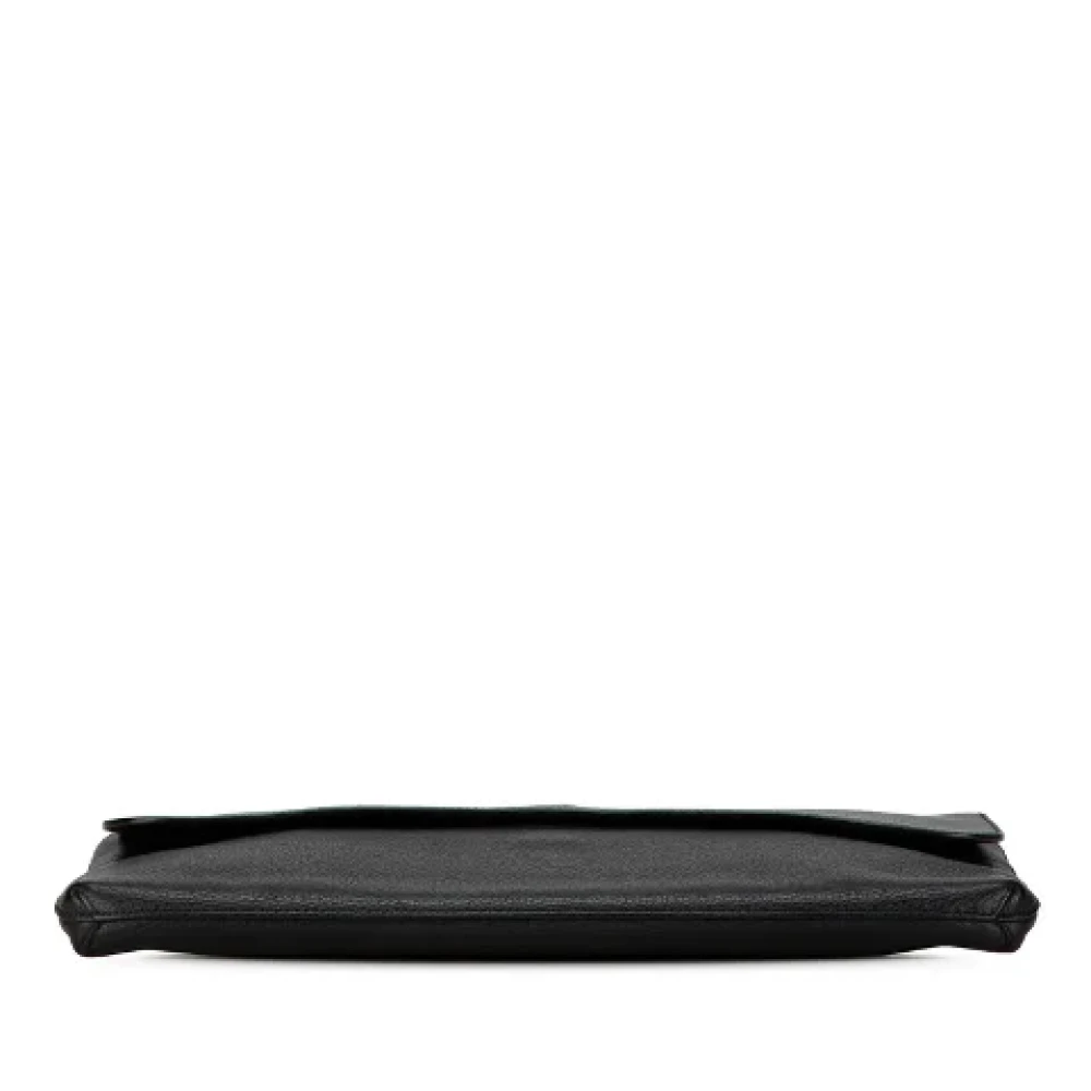 Gucci Vintage Pre-owned Leather clutches Black Dames