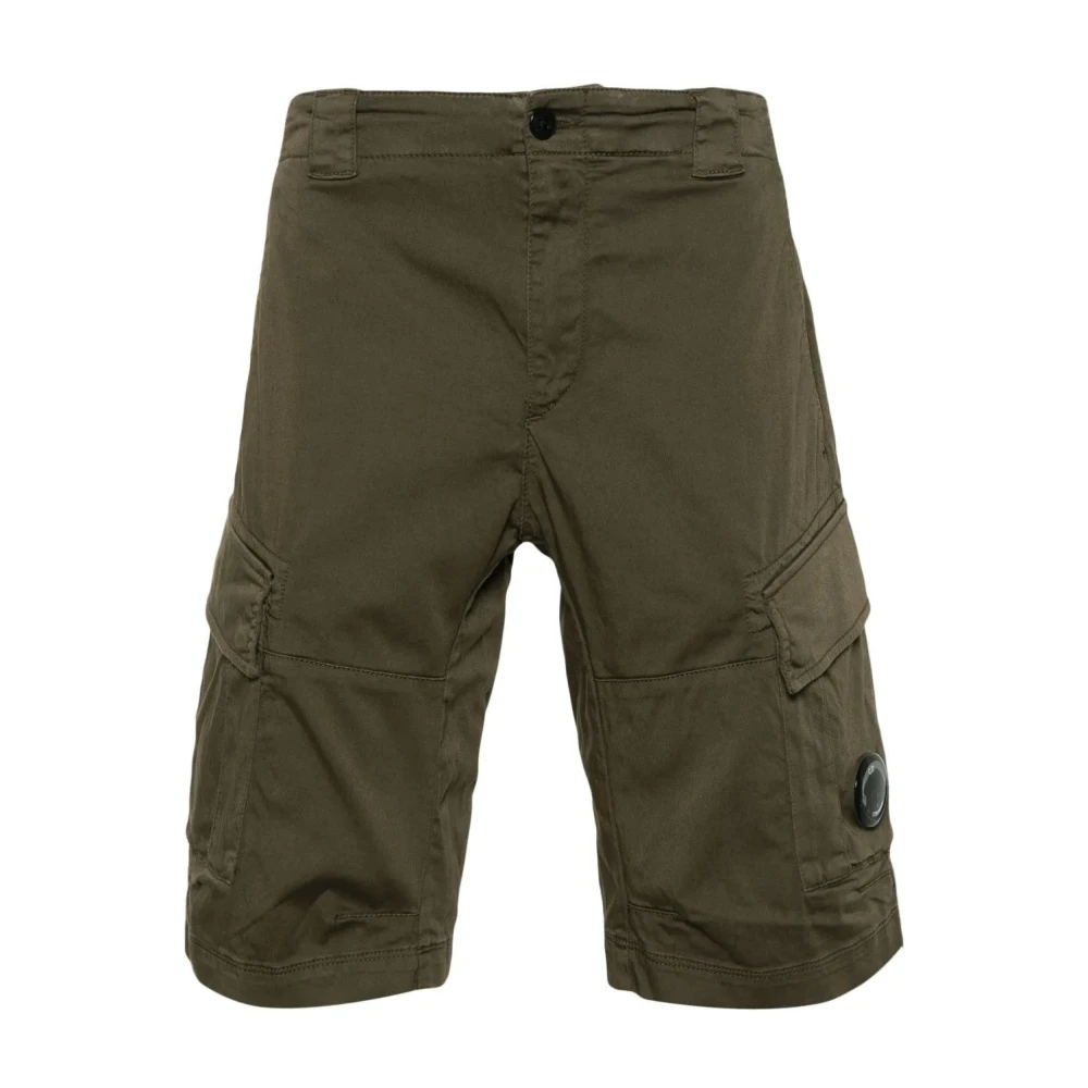 C.p. Company Men's Green Cargo Bermuda Shorts For