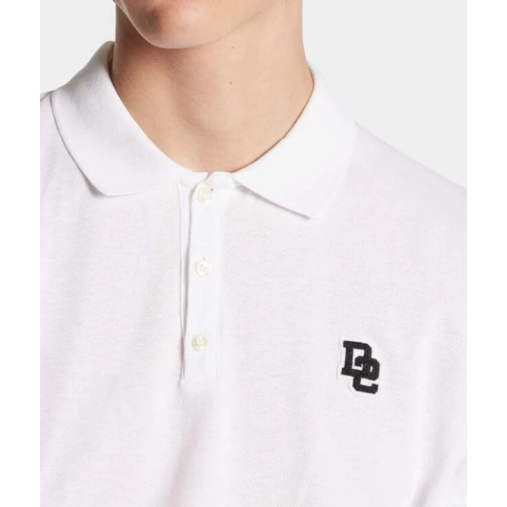 Dsquared2 Tennis Fit Polo Shirt White Heren