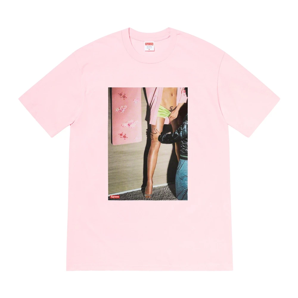 Supreme Beperkte Oplage Klassieke Tee Lichtroze Pink Heren