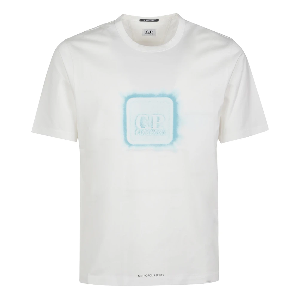 C.p. Company Men's White Metropolis Series T-Shirt - T-Shirts - L - Tops