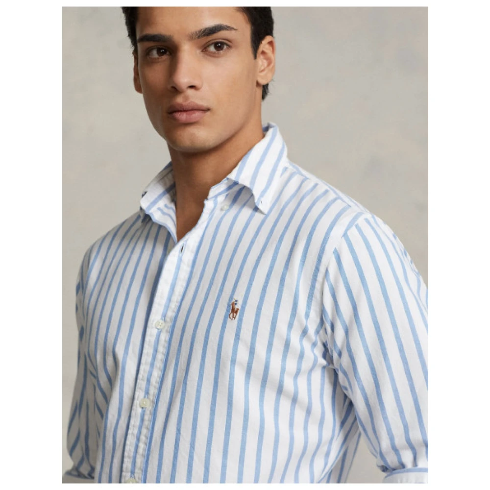 Polo Ralph Lauren Gestreept Oxford Custom Overhemd Multicolor Heren