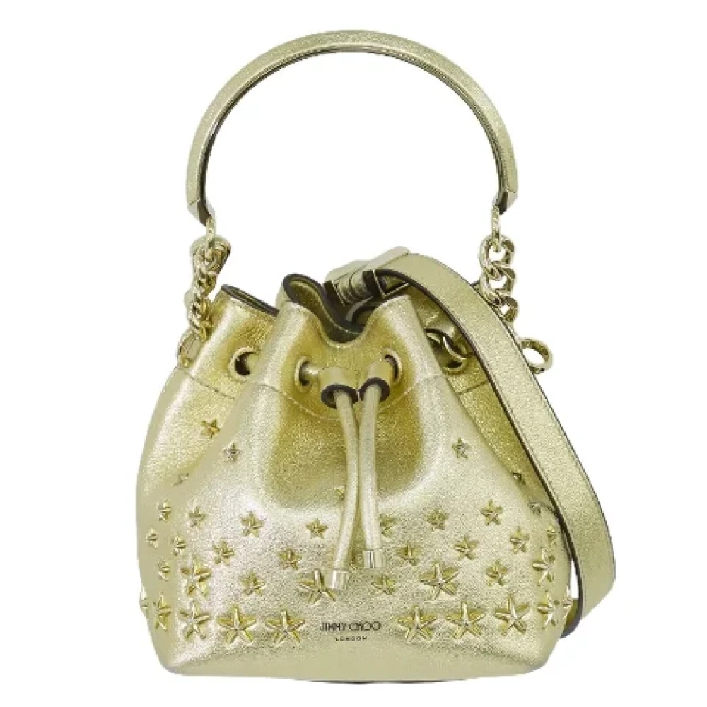 Jimmy Choo Pre-owned Fabric handbags Yellow Dames