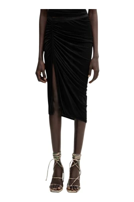 Edfu Gathered Midi Skirt