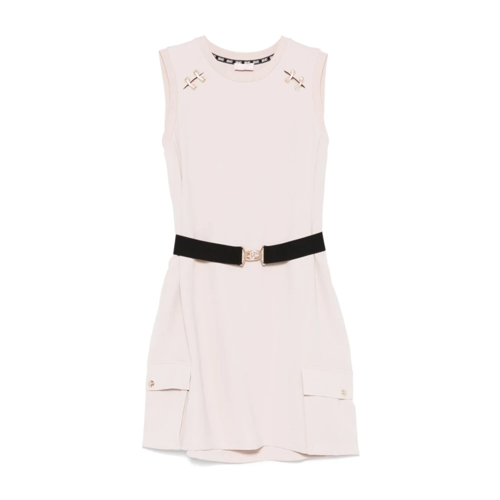 Liu Jo Beige Jurk met Oogjesdetail Beige Dames