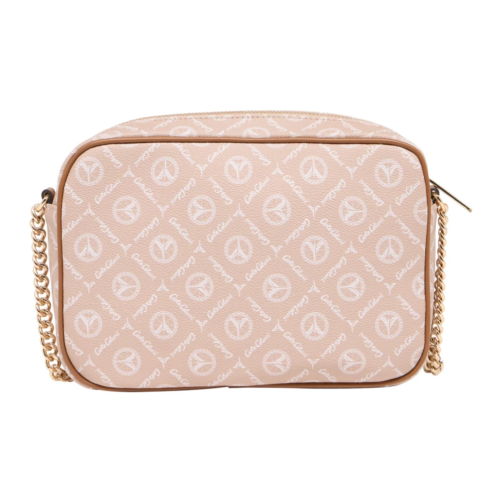 carlo colucci Handtas met Logoprint Beige Dames