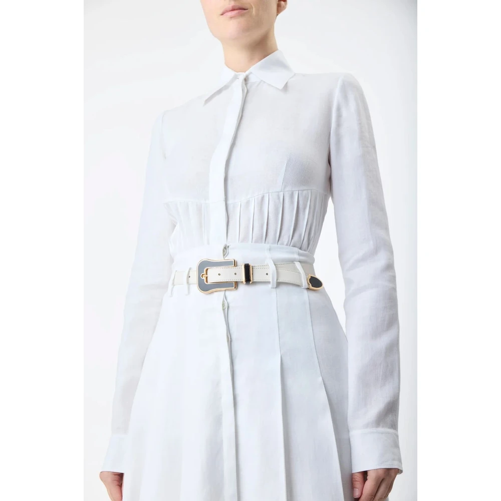 Gabriela Hearst Geplooide Top White Dames