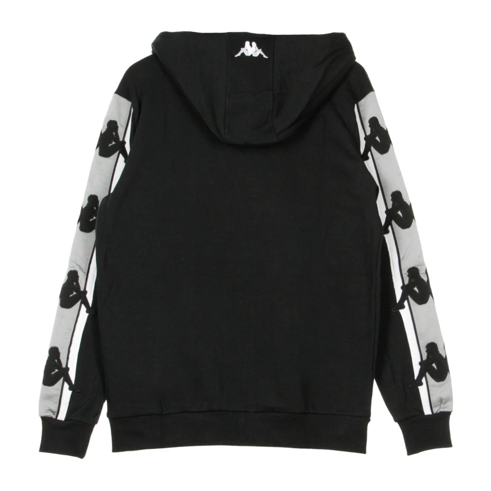 Kappa Zwart Grijs Zilveren Heren Hoodie Black Heren