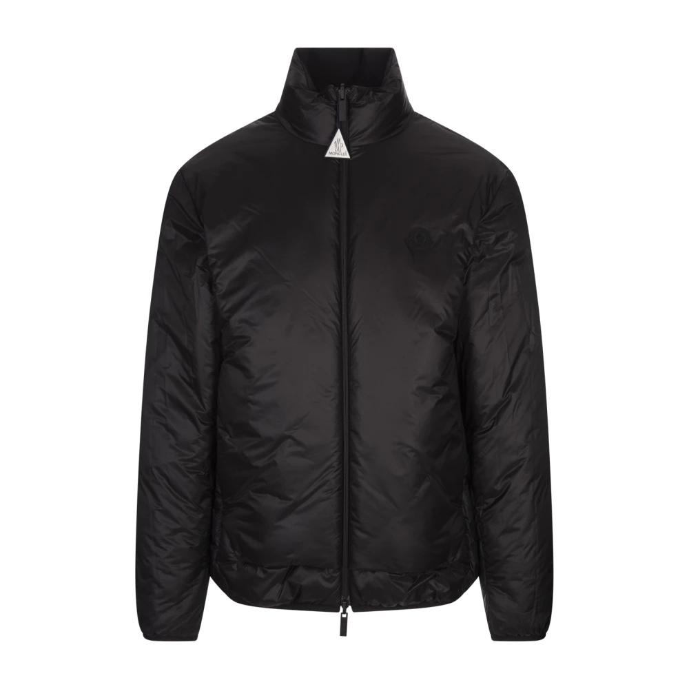 Moncler Zwarte Omkeerbare Donsjas Larcher Black Heren