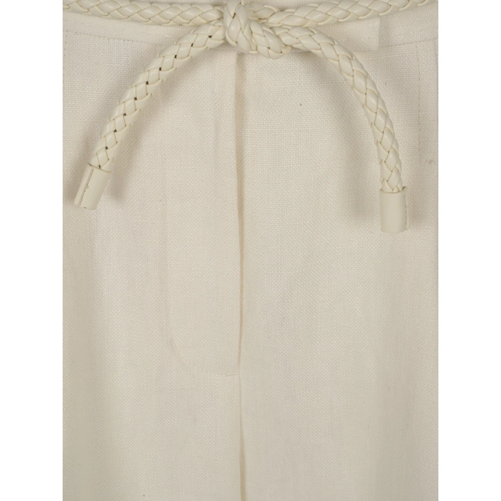 Zimmermann Witte Linnen Wijde Pijp Broek White Dames