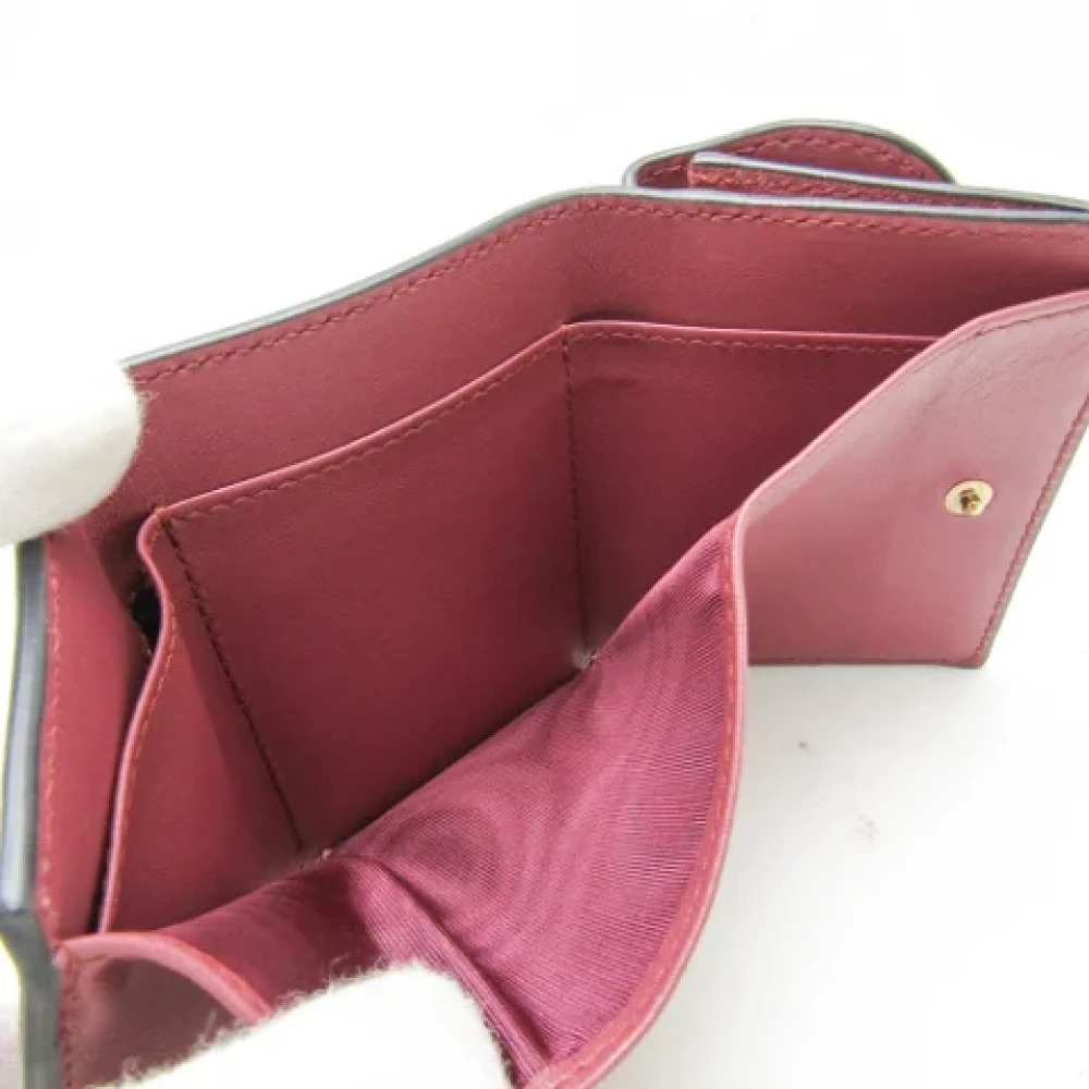 Dior Vintage Pre-owned Leather wallets Pink Dames