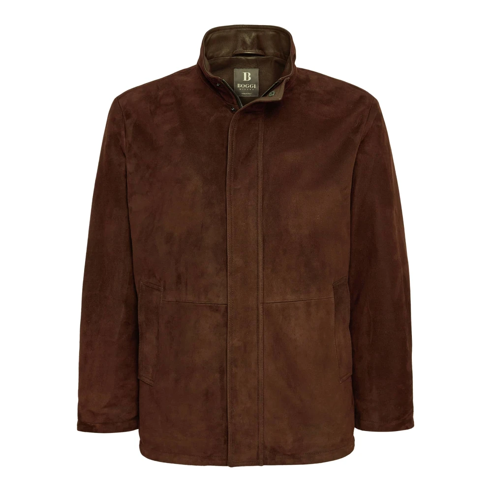 Boggi Milano Gewatteerde Peacoat Brown Heren
