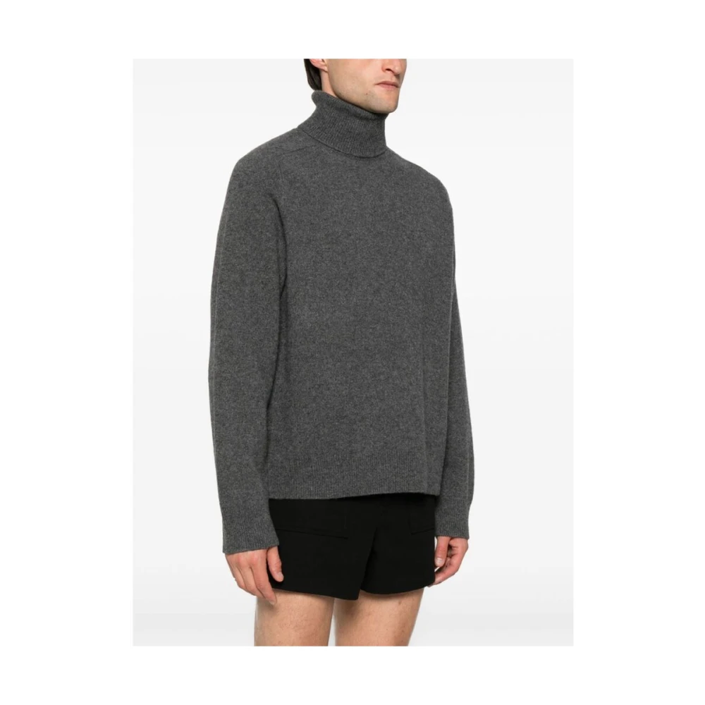 Maison Margiela Antracietgrijze Gebreide Rolhals Sweater Gray Heren