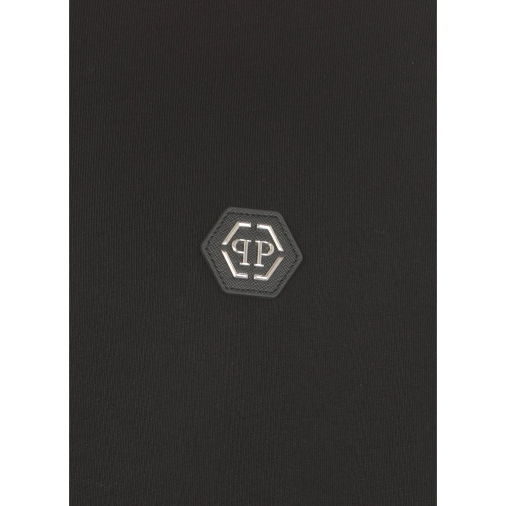 Philipp Plein Zwarte T-shirts en Polos met Hexagon Logo Black Heren