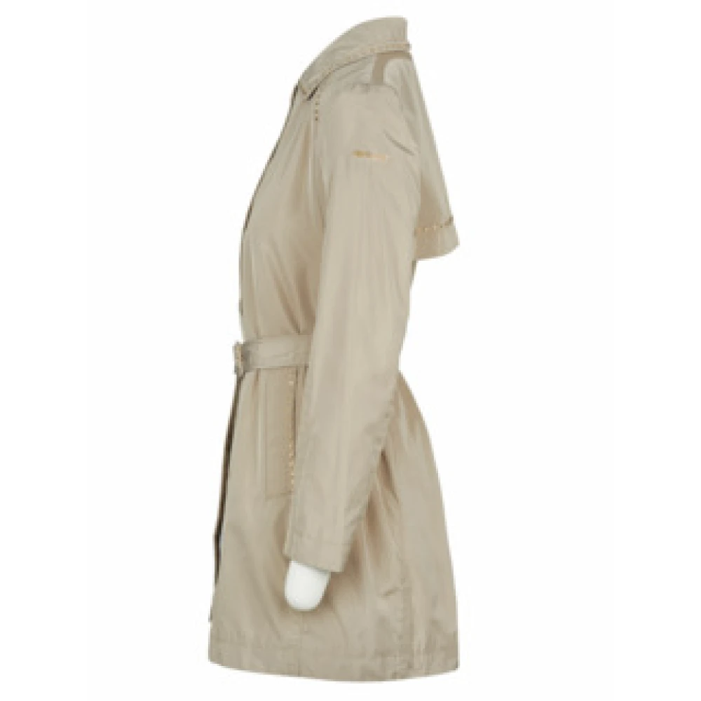 Geox Stijlvolle Manteljas Beige Dames