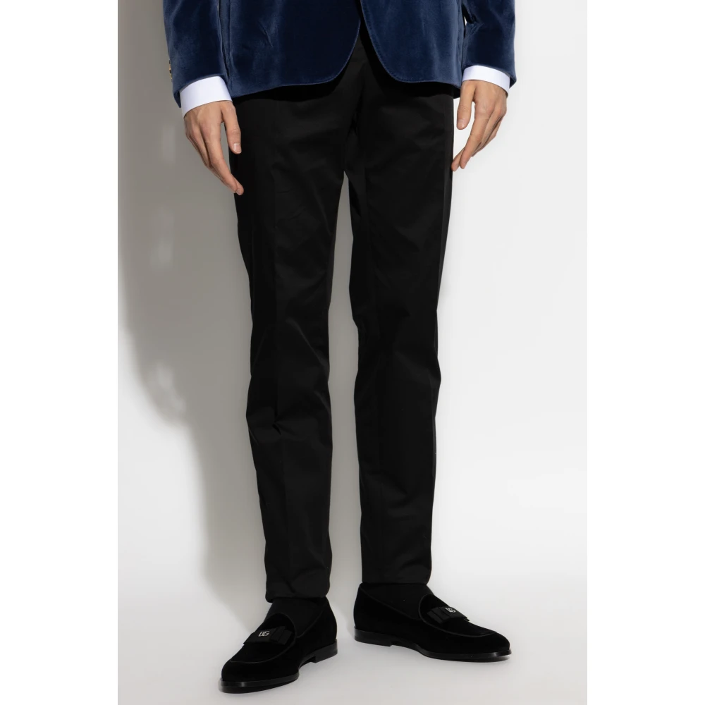 Dolce & Gabbana Katoenen broek Black Heren