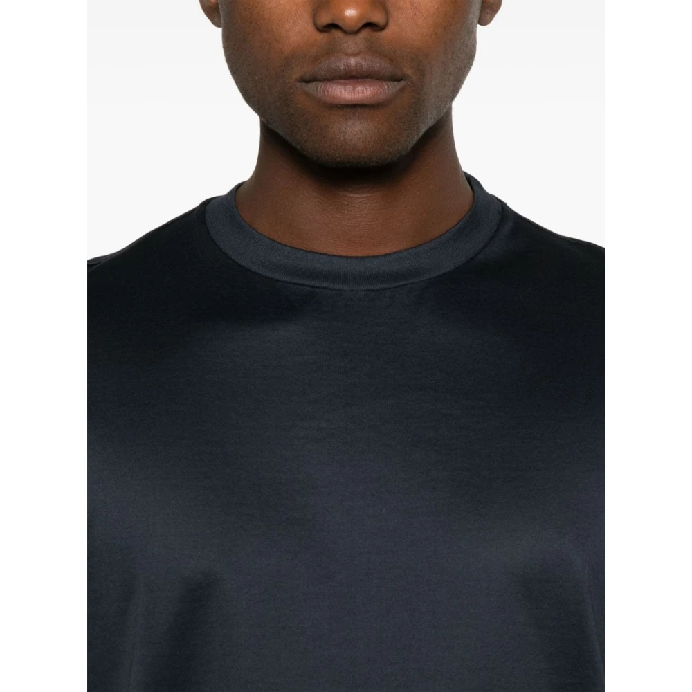 Low Brand Blauwe T-shirts en Polos Blue Heren