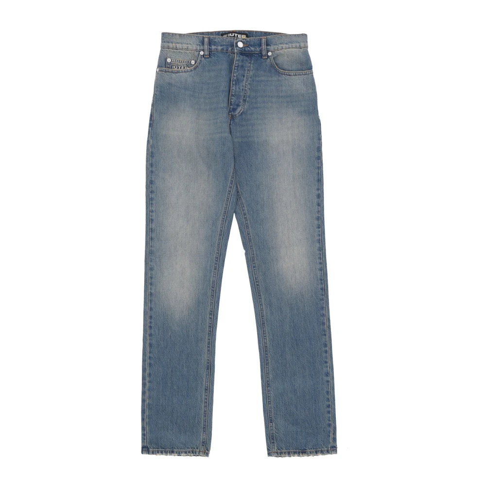 Iuter Reguliere Denim Jeans Middelblauw Blue Heren