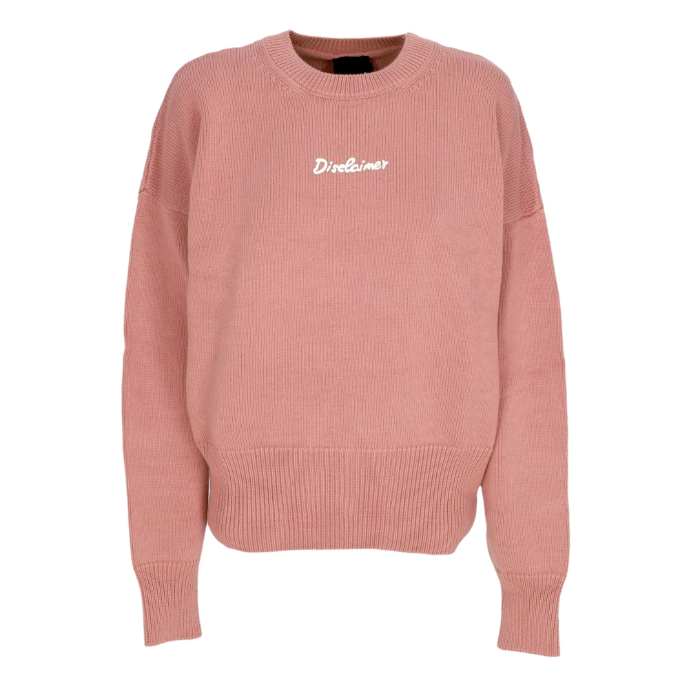 Disclaimer Roze Crewneck Sweater met W Logo Pink Dames