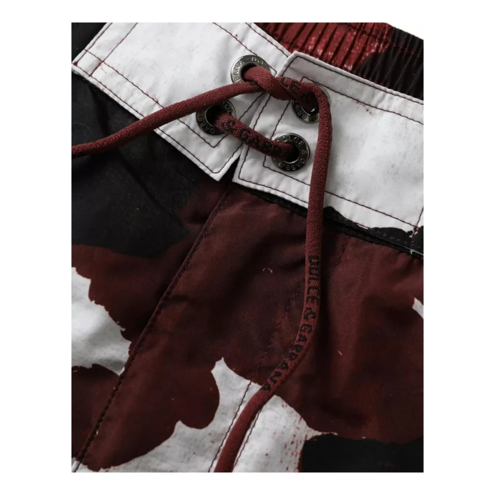 Dolce & Gabbana Camouflage Zwemshorts met Zakken Multicolor Heren