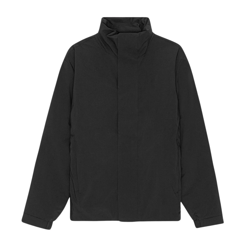 Nn07 Zwarte Waterdichte Stretchbare Jas met Stormmanchet Black Heren