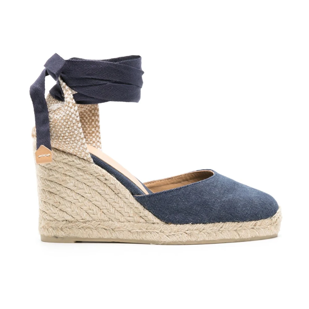 Castañer Ljusblå Kil Espadrilles Sandaler Blue, Dam