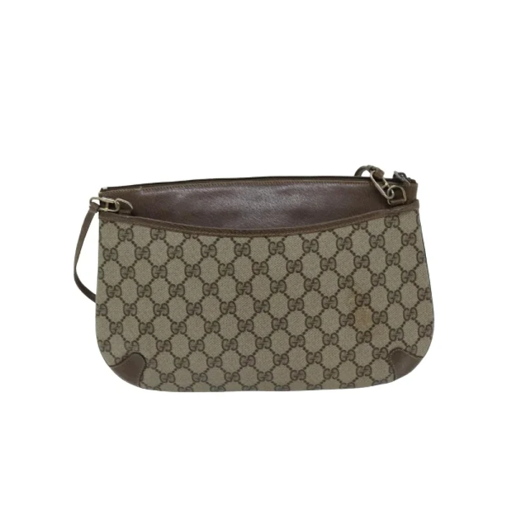 Gucci Vintage Pre-owned Canvas gucci-bags Beige Dames