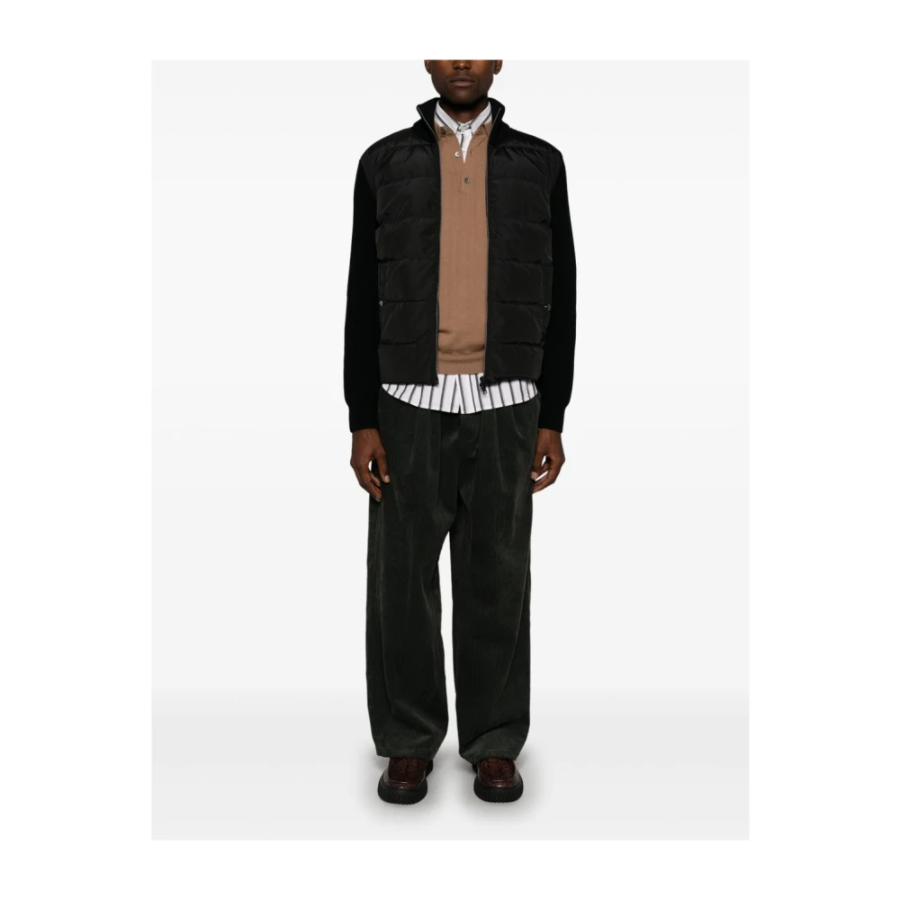 Herno Zwarte Vesten Truien Black Heren
