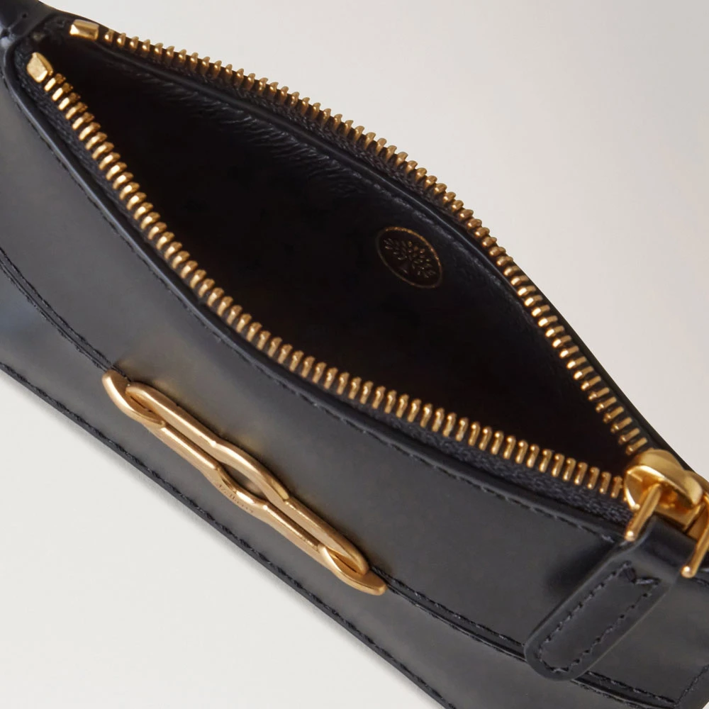 Mulberry Zwarte Rits Muntzak Super Lux Black Heren