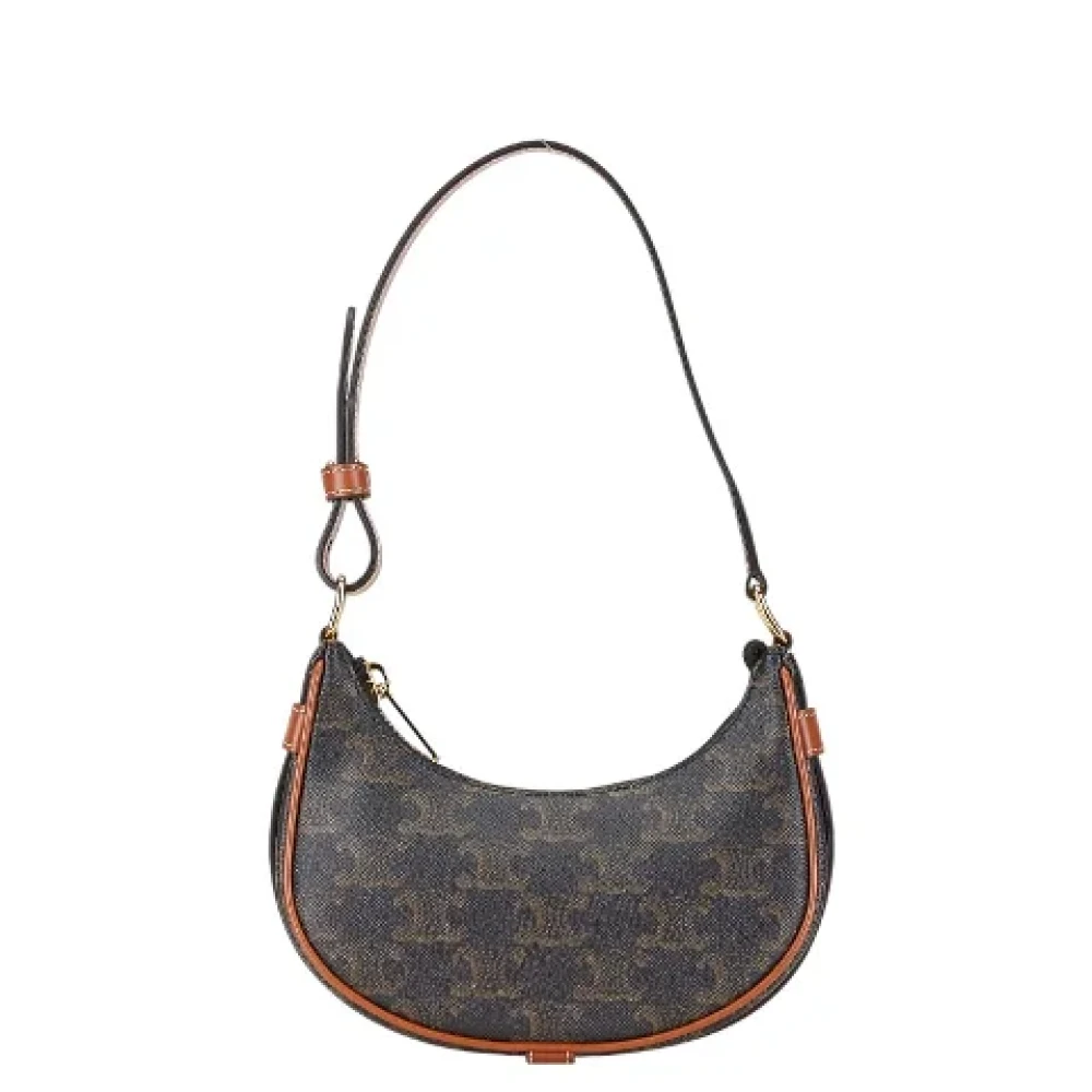 Celine Vintage Pre-owned Canvas handbags Black Dames